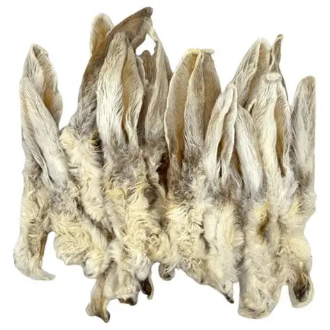 Premium Rabbit Ear with Fur Dog Treat, 100ct