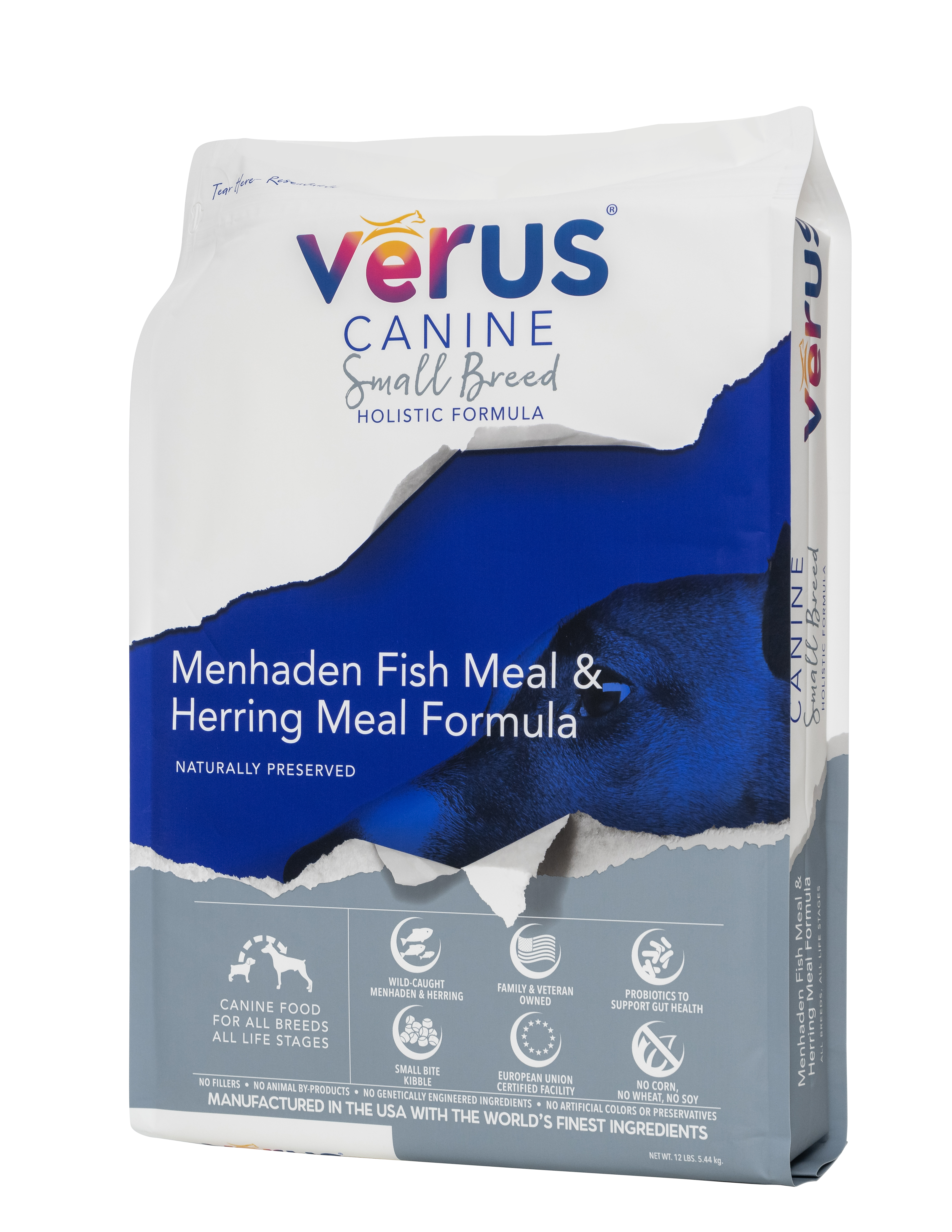 Verus Canine Small Breed Menhaden Fish Meal & Herring Meal Formula Dry Dog Food