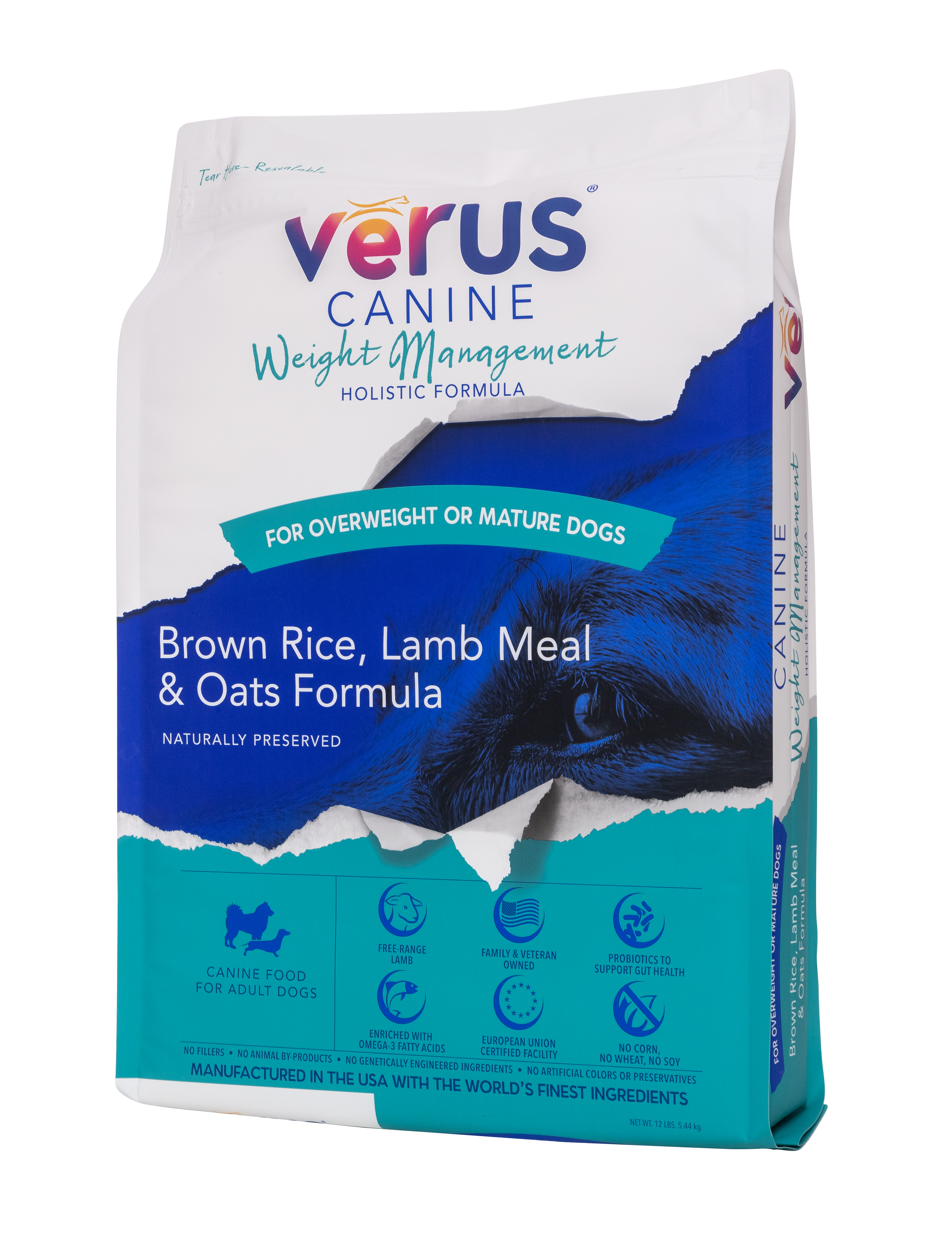 Verus Canine Weight Management Lamb Meal & Brown Rice Formula Dry Dog Food