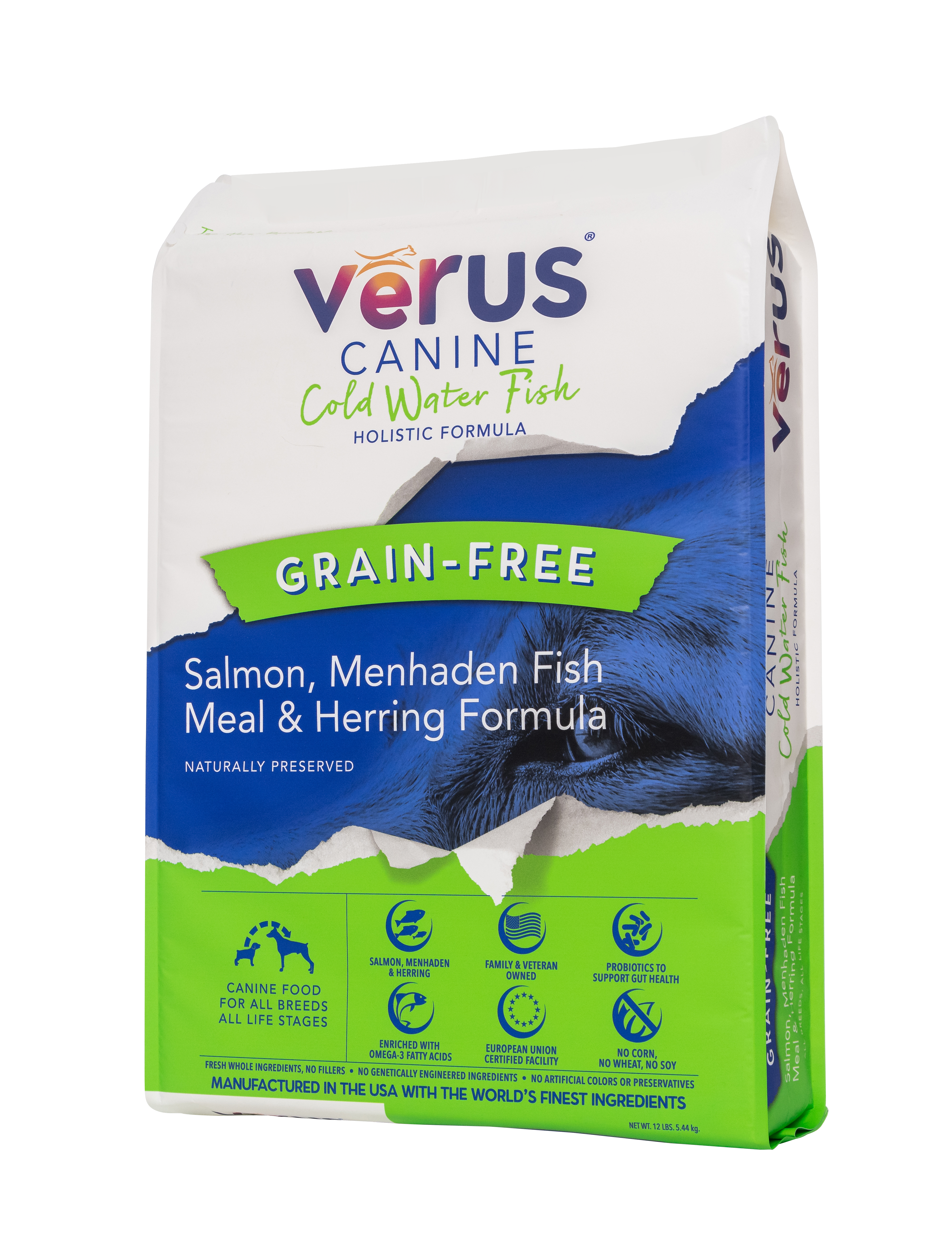 Verus Canine Grain Free Cold Water Fish Formula Dry Dog Food