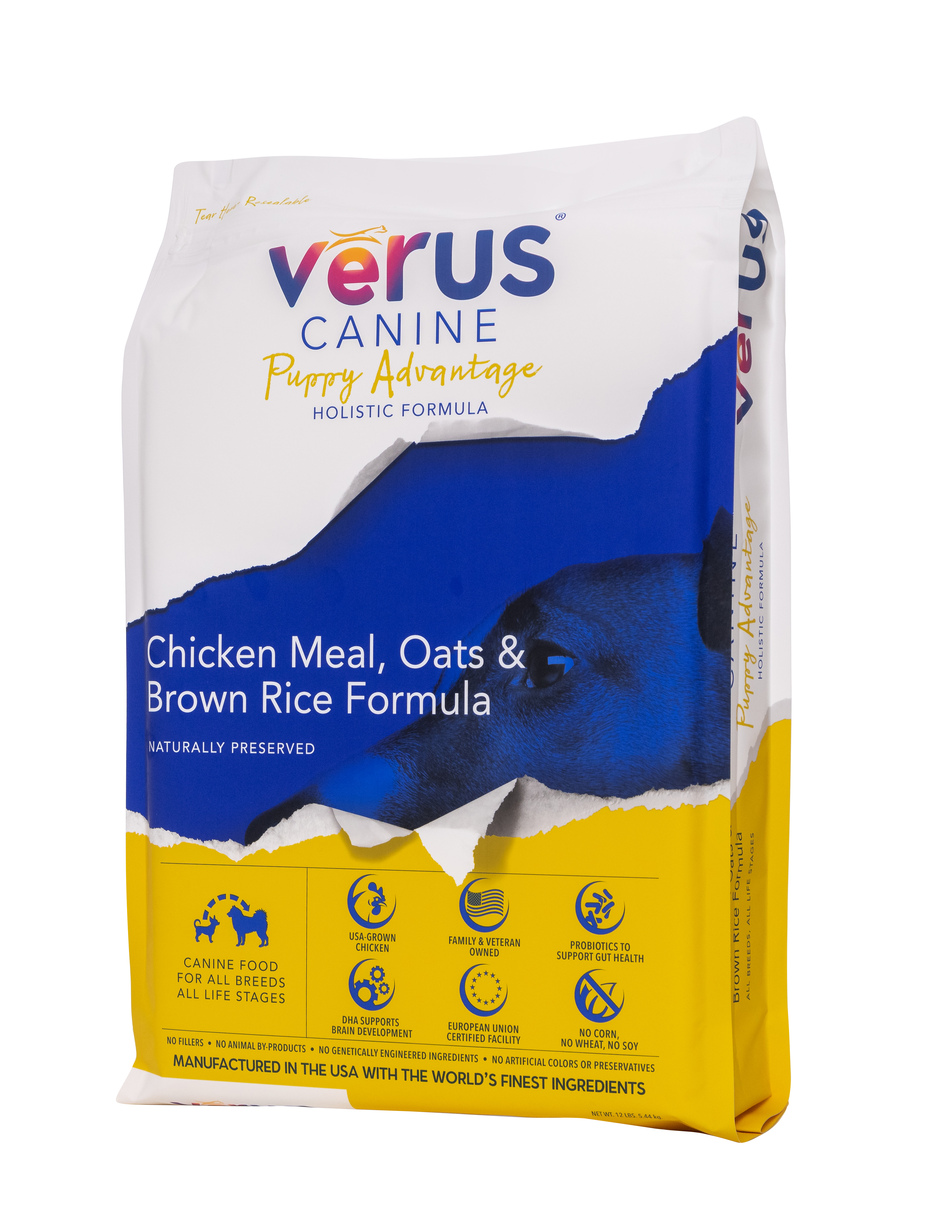 Verus Canine Puppy Advantage Chicken Meal & Brown Rice Formula Dry Dog Food