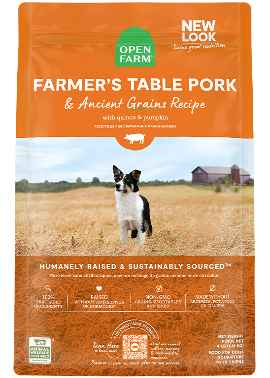 Open Farm Farmer's Market Pork and Ancient Grains Dry Dog Food