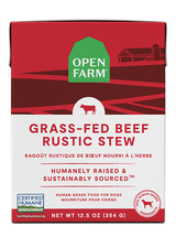 Open Farm Grass-Fed Beef Rustic Stew Wet Dog Food, 12/12.5oz