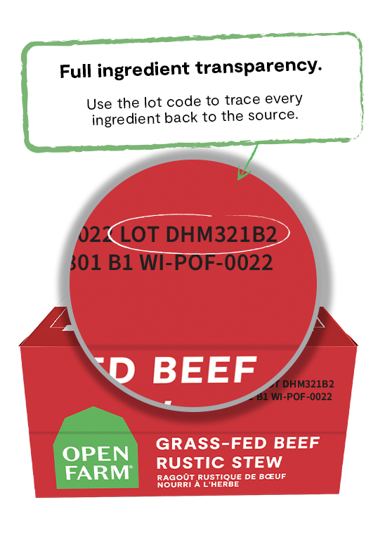 Open Farm Grass-Fed Beef Rustic Stew Wet Dog Food, 12/12.5oz