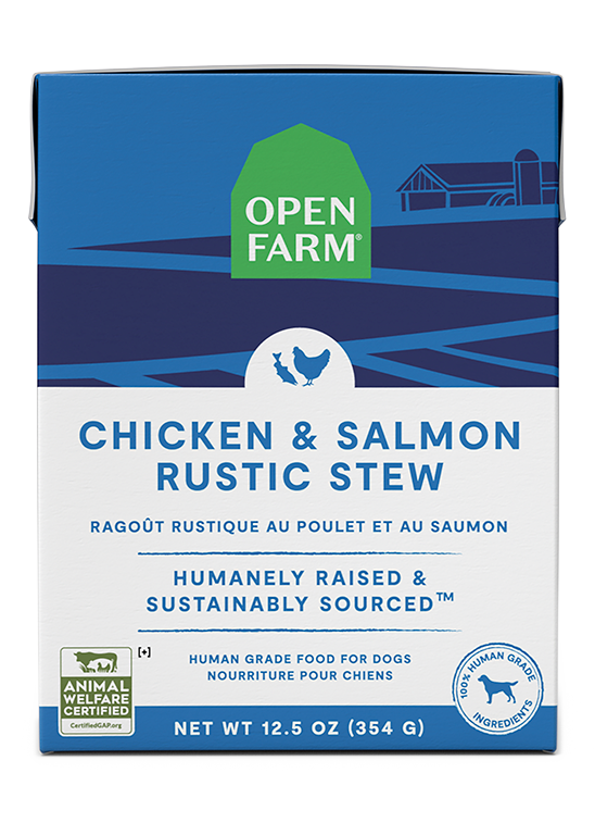 Open Farm Chicken & Salmon Rustic Stew Wet Dog Food, 12/12.5oz