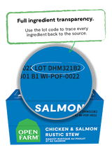 Open Farm Chicken & Salmon Rustic Stew Wet Dog Food, 12/12.5oz