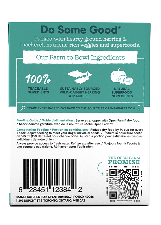 Open Farm Herring & Mackerel Rustic Stew Wet Dog Food, 12/12.5oz