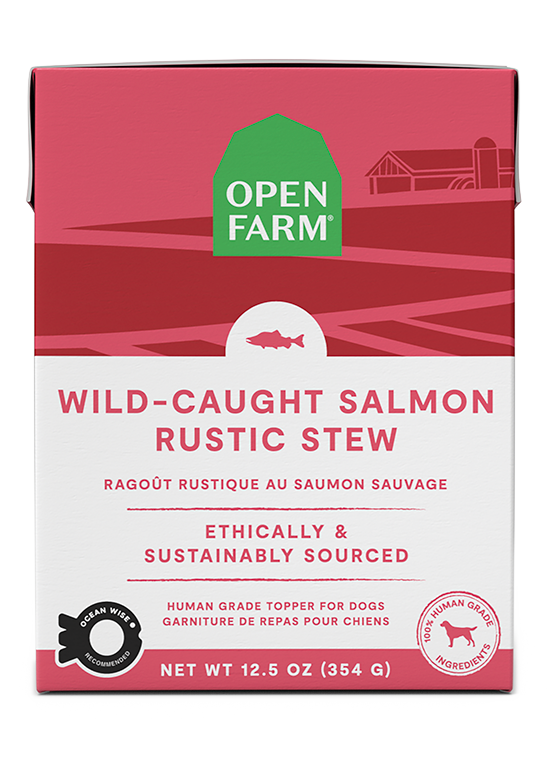 Open Farm Wild Caught Salmon Rustic Stew Wet Dog Food, 12/12.5oz