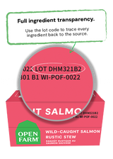 Open Farm Wild Caught Salmon Rustic Stew Wet Dog Food, 12/12.5oz