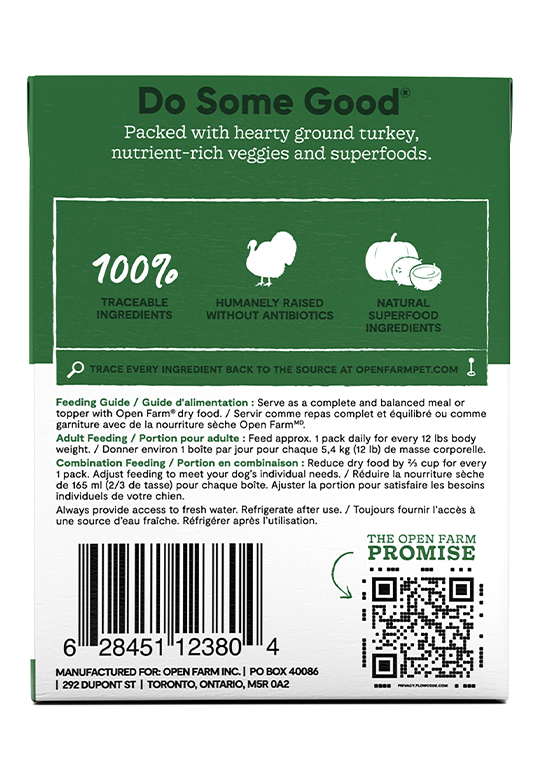 Open Farm Homestead Turkey Rustic Stew Wet Dog Food, 12/12.5oz