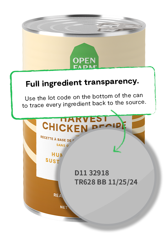 Open Farm Harvest Chicken Recipe Pate Wet Dog Food, 12/12.5oz