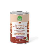 Open Farm Harvest Chicken & Grass-Fed Beef Recipe Pate Wet Dog Food, 12/12.5oz