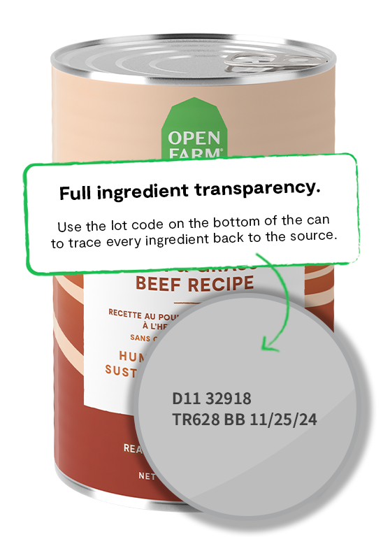 Open Farm Harvest Chicken & Grass-Fed Beef Recipe Pate Wet Dog Food, 12/12.5oz