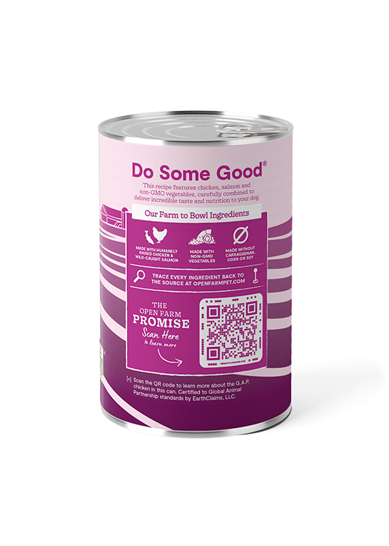 Open Farm Chicken Salmon Pate Wet Dog Food, - Main Image