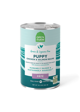 Open Farm Puppy Chicken & Salmon Recipe Pate Wet Dog Food, 12/12.5oz