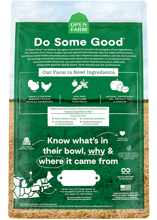 Open Farm Homestead Turkey & Chicken Grain Free Dry Dog Food