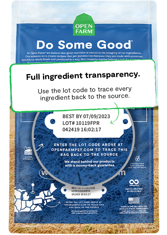 Open Farm Catch of the Season Whitefish Ancient Grains Dry Dog Food 11 lb Ethical Eco Friendly Human Grade Pet Food Made in USA