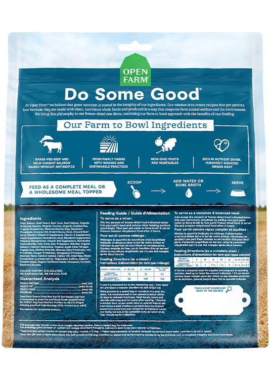 Open Farm Surf & Turf Recipe Freeze Dried Raw Dog Food