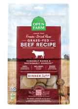Open Farm Grass-Fed Beef Patties Freeze Dried Raw Dog Food