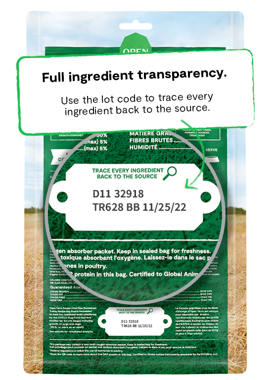 Open Farm Homestead Turkey Patties Freeze Dried Raw Dog Food