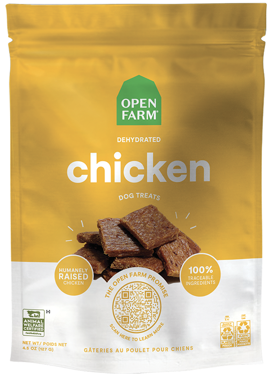 Open Farm Dehydrated Chicken Jerky Dog Treats, 4.5oz