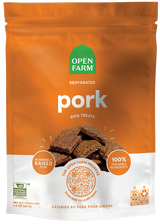 Open Farm Dehydrated Pork Jerky Dog Treats, 4.5oz