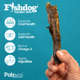 Palz&Co Fishdog Halibut Skin Dog Treats, 2.5oz