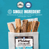 Palz&Co Fishdog Cusk-Eel Skin Dog Treats, 2.5oz