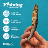 Palz&Co Fishdog Crispy Sprat Dog Treats, 2.5oz