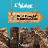 Palz&Co Fishdog Salmon Skin Dog Treats, 2.5oz