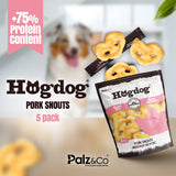 Palz&Co Hogdog Pork Snout Dog Treats, 5pk