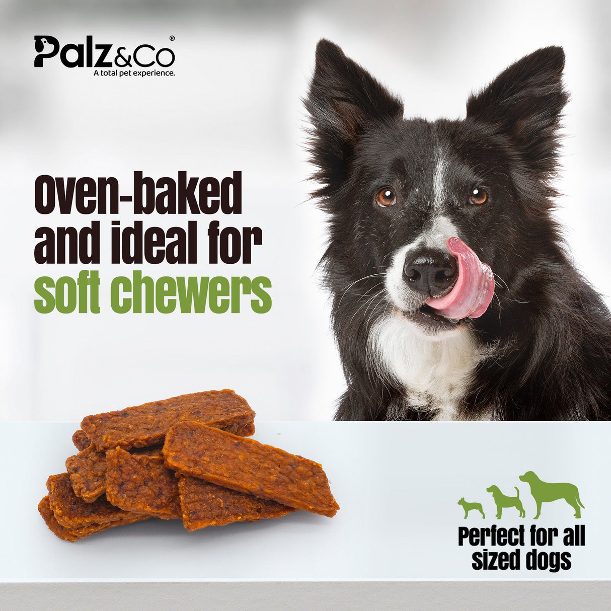 Palz&Co Moodog Beef Jerky Dog Treats, 10pk