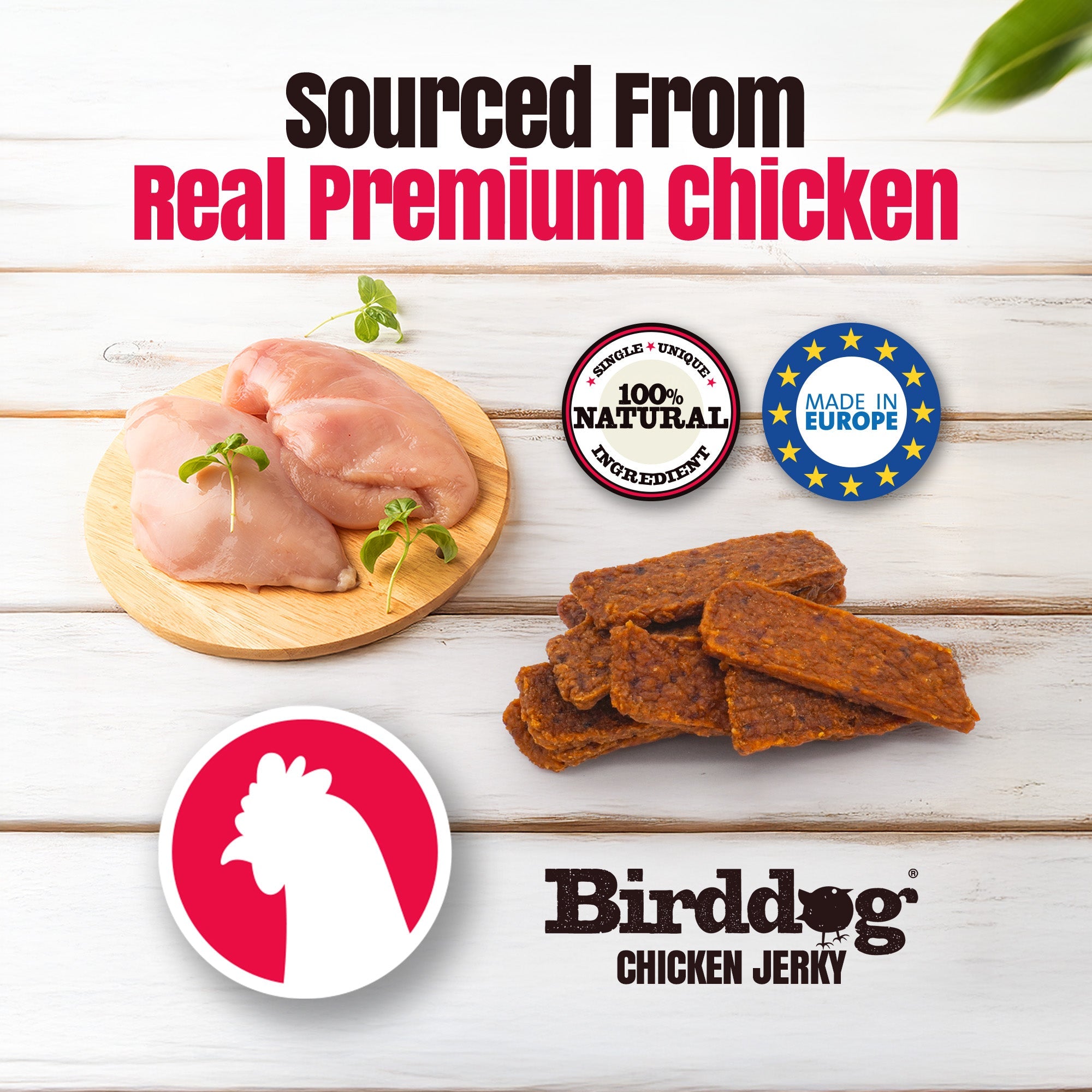 Palz&Co Birddog Chicken Jerky Dog Treats, 10pk