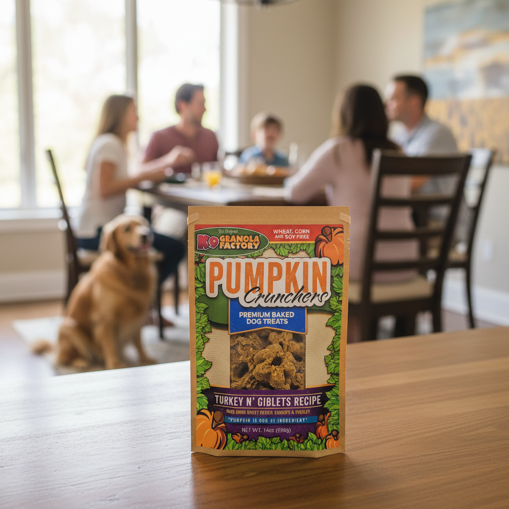 K9 Granola Factory Pumpkin Crunchers Turkey N' Giblets Dog Treats - 14oz