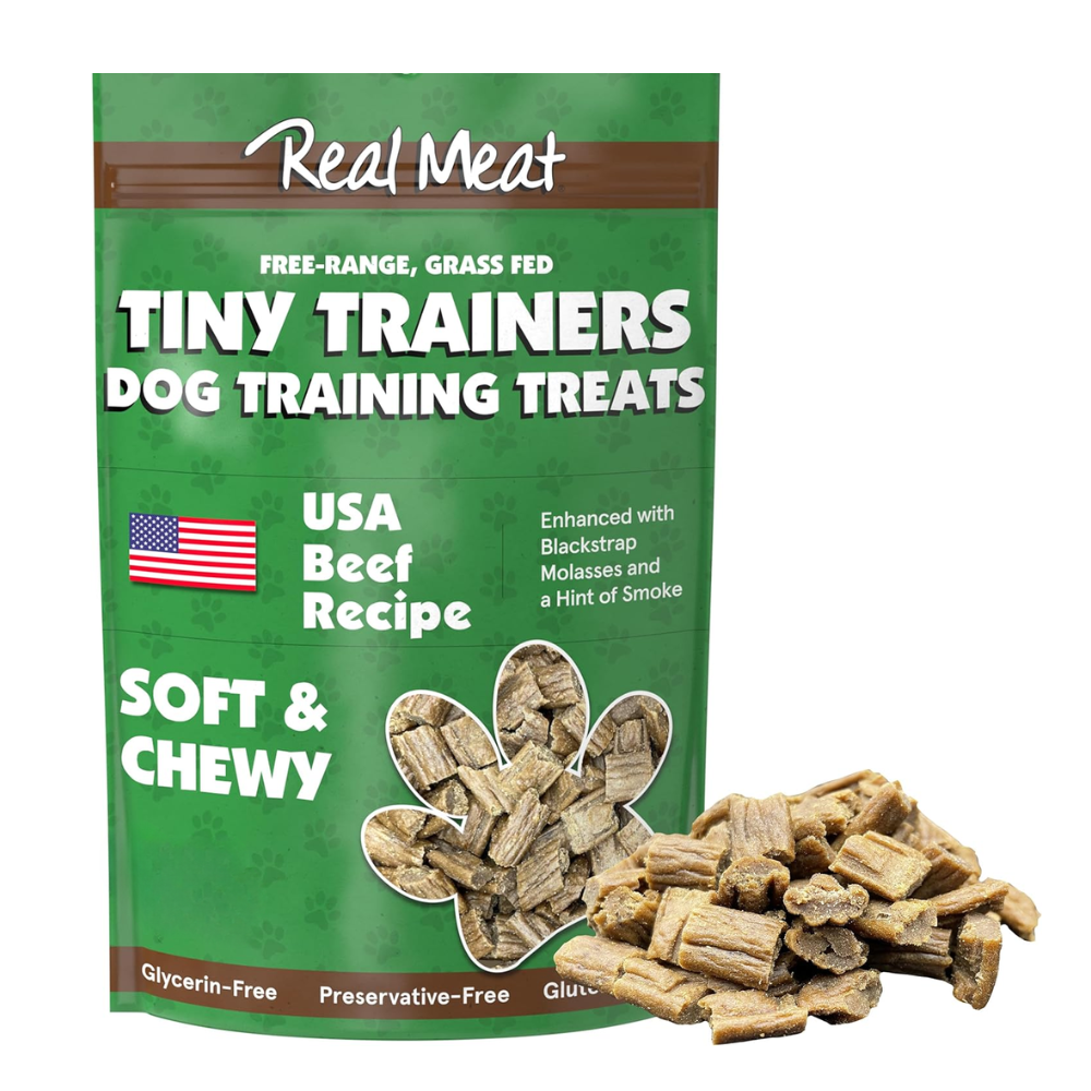 The Real Meat Company Air Dried Beef Jerky Tiny Trainers Dog Treats, 5oz