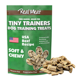 The Real Meat Company Air Dried Beef Jerky Tiny Trainers Dog Treats, 5oz