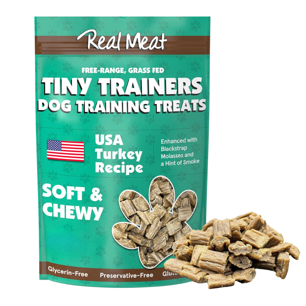 The Real Meat Company Air Dried Turkey Jerky Tiny Trainers Dog Treats, 5oz