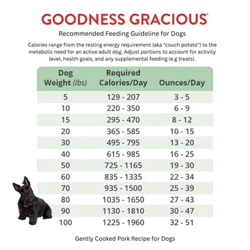 Goodness Gracious Human Grade Synthetic Free Pork with Salmon Recipe Gently Cooked Frozen Dog Food