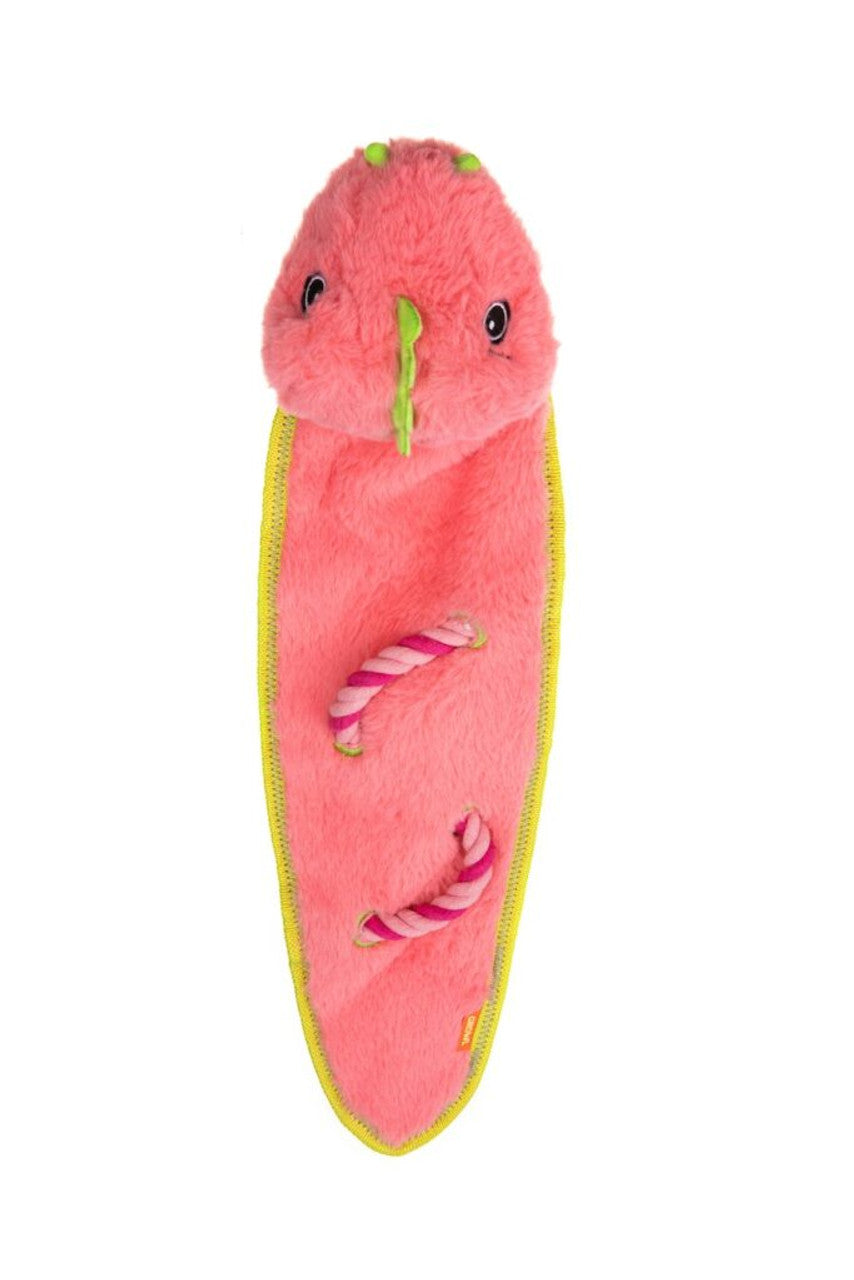 Growl Robusterz Dragon Plush Dog Toy, Pink