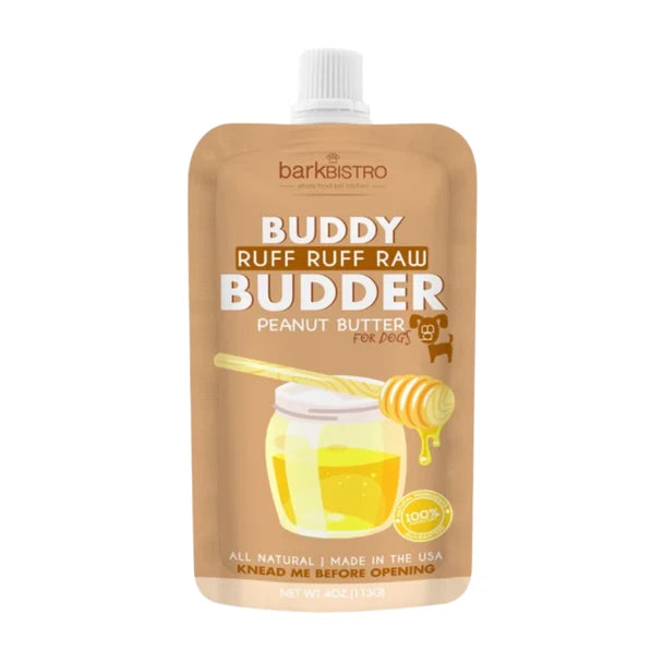 Bark Bistro Buddy Butter Peanut Butter Treat for Dogs, Ruff Ruff Raw