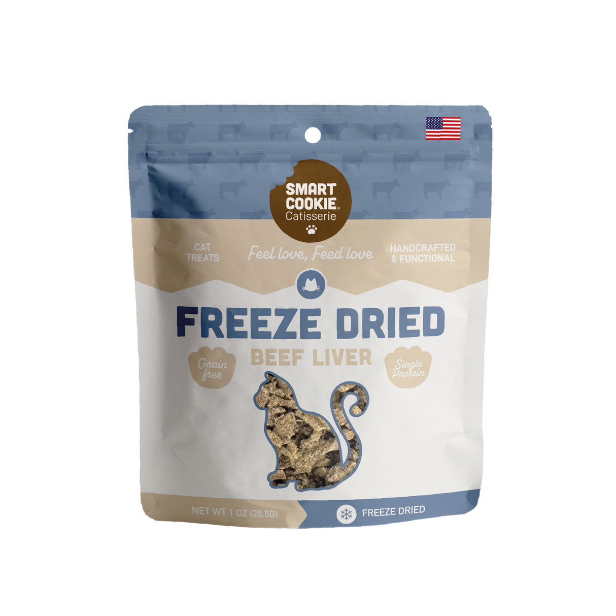 Smart Cookie Barkery Freeze Dried Beef Liver Cat Treats, 1oz