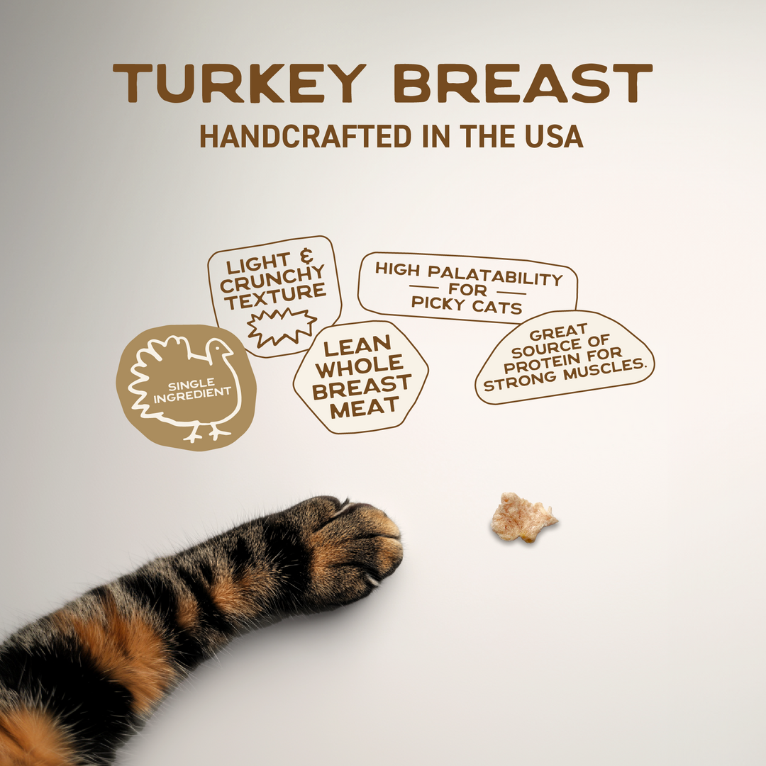 Smart Cookie Barkery Freeze Dried Turkey Cat Treats, 1oz