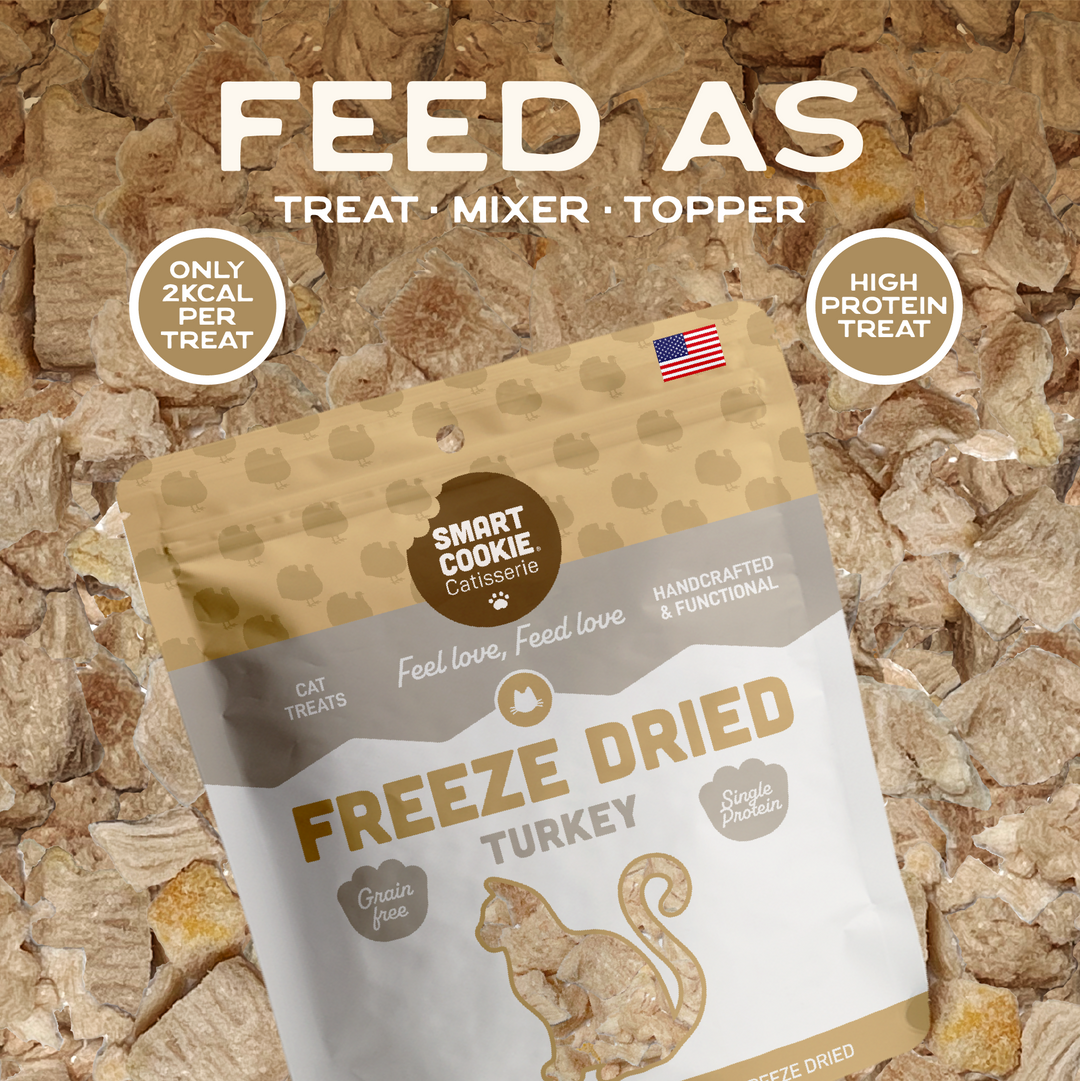 Smart Cookie Barkery Freeze Dried Turkey Cat Treats, 1oz