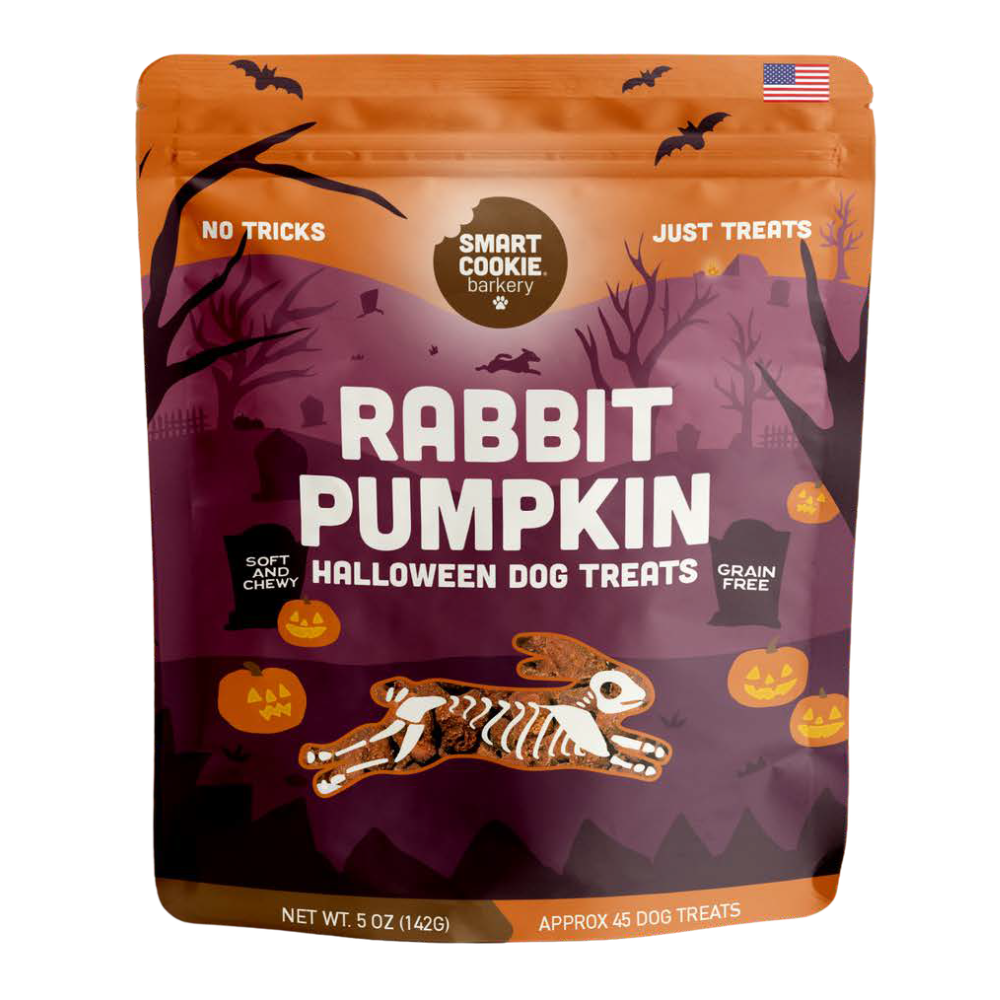 Smart Cookie Barkery HALLOWEEN Rabbit & Pumpkin Dog Treats, 5oz