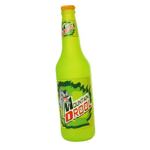 Tuffy Silly Squeakers Mountain Drool Soda Bottle Dog Toy