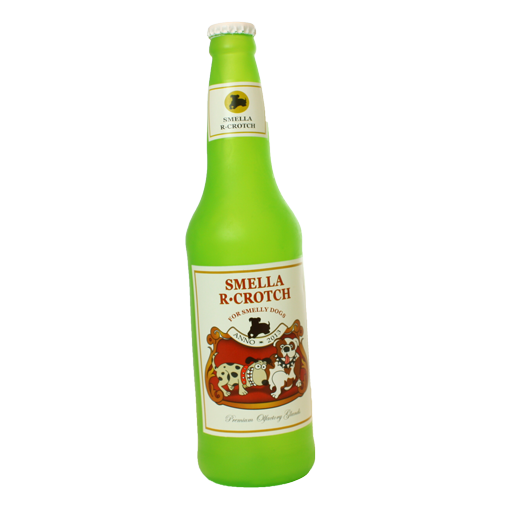 Tuffy Silly Squeakers SmellaRCrotch Beer Bottle Dog Toy