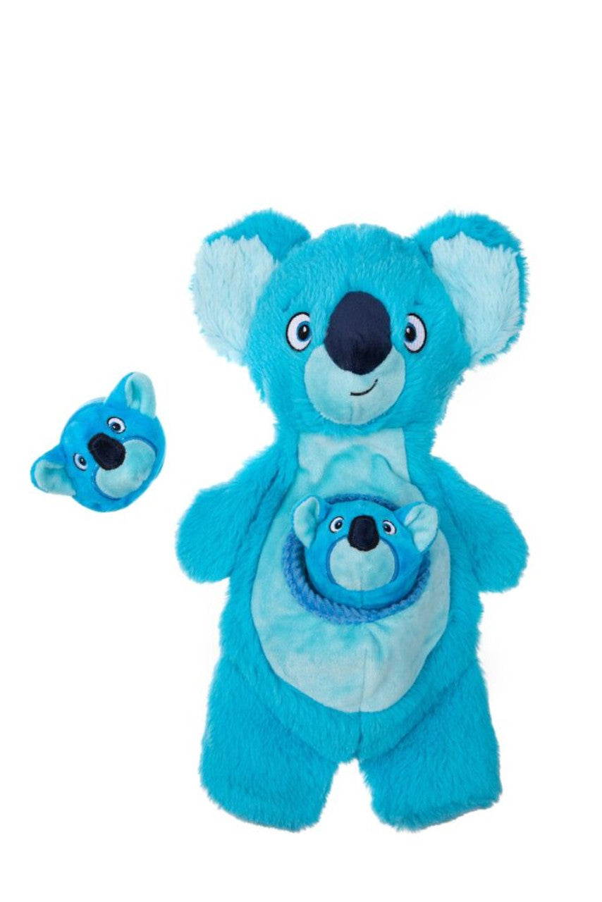 Growl Sidekicks Plush Dog Toy, Blue Koala