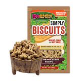 K9 Granola Factory Simply Biscuits Bacon & Cheese Dog Treats, Medium