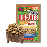 K9 Granola Factory Simply Biscuits Peanut Butter Blueberry Dog Treats, Medium