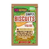 Package of K9 Granola Factory Simply Biscuits peanut butter dog treats